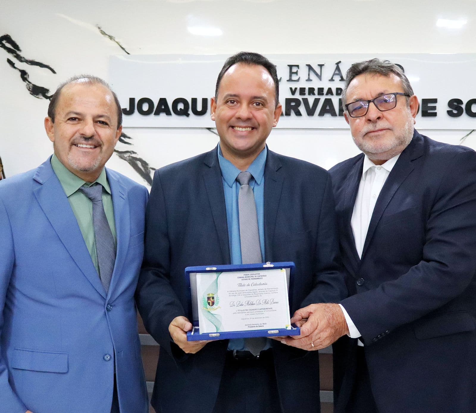 Câmara de Capoeiras concede Título de Cidadão a Pedro Melchior