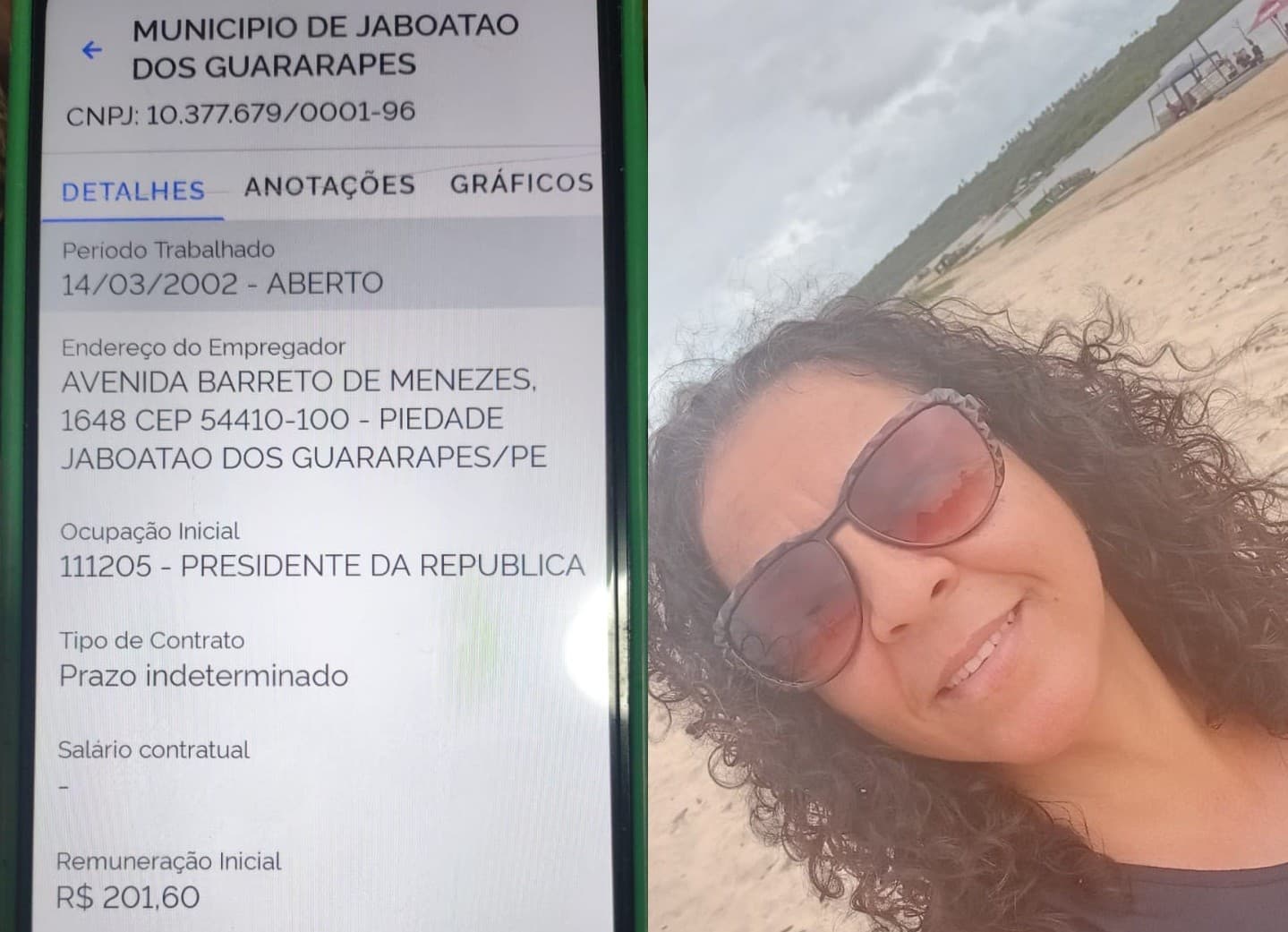 Erro sistêmico registra técnica de enfermagem como 'Presidente da República' em Pernambuco